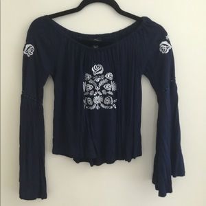 Off-the-shoulder blouse